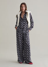 Ovs Relaxed-Fit Trousers With Pattern Print